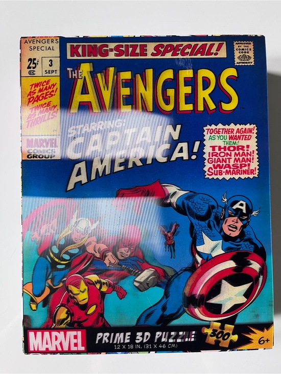 Marvel Other - Marvel The Avengers Captain America Cover 3D Lenticular Puzzle Brand New